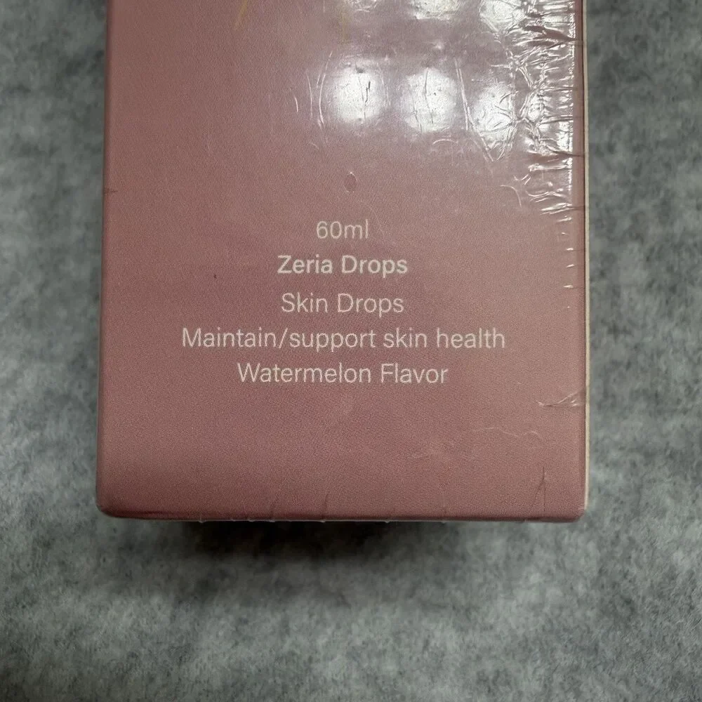Zeria Drops 60ml  2028 Expiration Watermelon Skin Health Drops Tanning Support